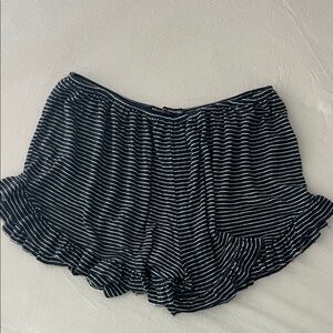 Brandy Melville Black and White Striped Shorts